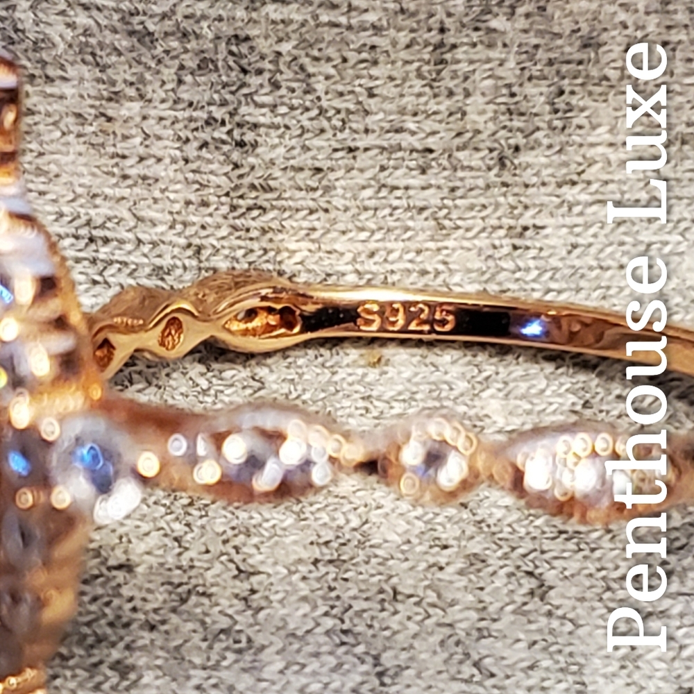 REAL Moonstone Radiant Oval Cut Halo Ring - Picture 5 of 9